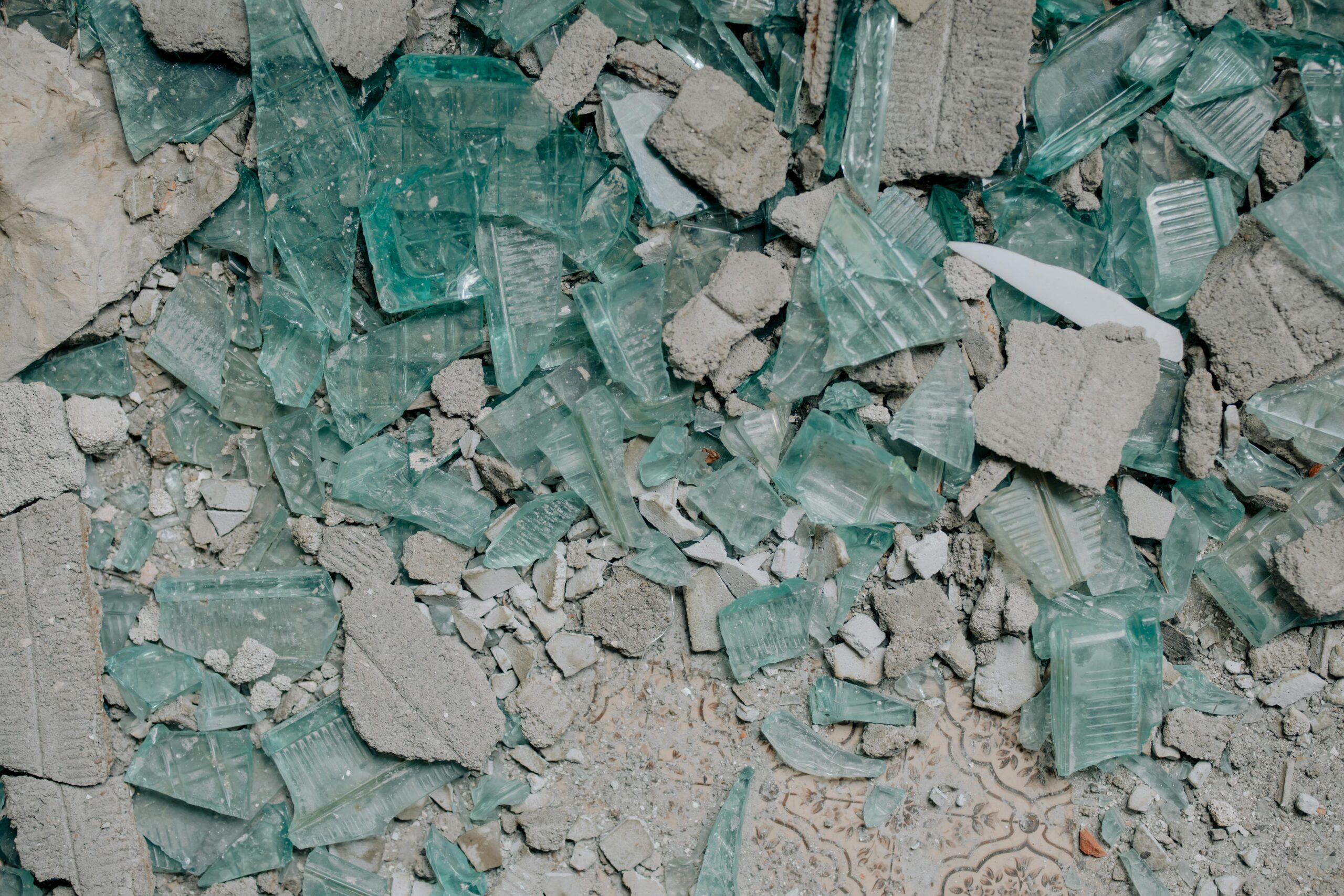 Green and Brown Concrete Blocks